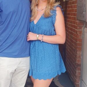 Blue dress size L fits S or XS